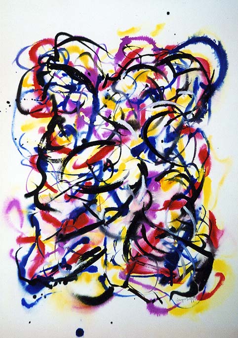 Wayne Riggs &COPY; 1997,Watercolor, Gouache,75 x 56 cm (291/2 x 22 in), collection of the artist.