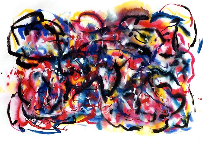 Wayne Riggs &copy; 2000, watercolor,gouache, 

76 cm. x 105 cm.(30 x 41 3/8 in.) private collection.