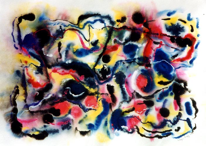 Wayne Riggs &copy; 2000, watercolor,gouache, 

50 cm. x 70 cm.(19 5/8 x 27 1/2 in.) collection of the artist.